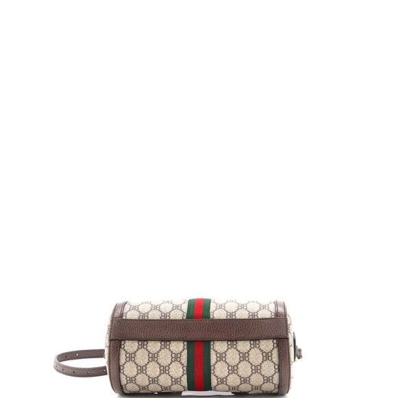 Balenciaga x Gucci The Hacker Project Boston Bag BB Coated Canvas Small Brown - Picture 4 of 7